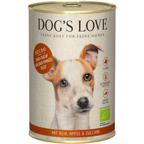 Dogslove Premium Bio Rind Hunde Nassfutter