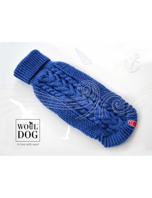 Wooldog Classic Hundepullover ultramarin blau
