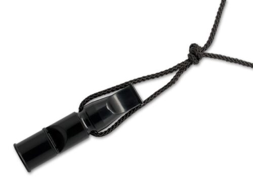 Acme Doppeltonpfeife mit Trill 640 9cm mit Pfeifenband schwarz